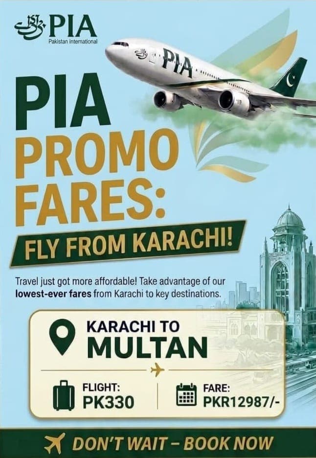 PIA PROMO FARES